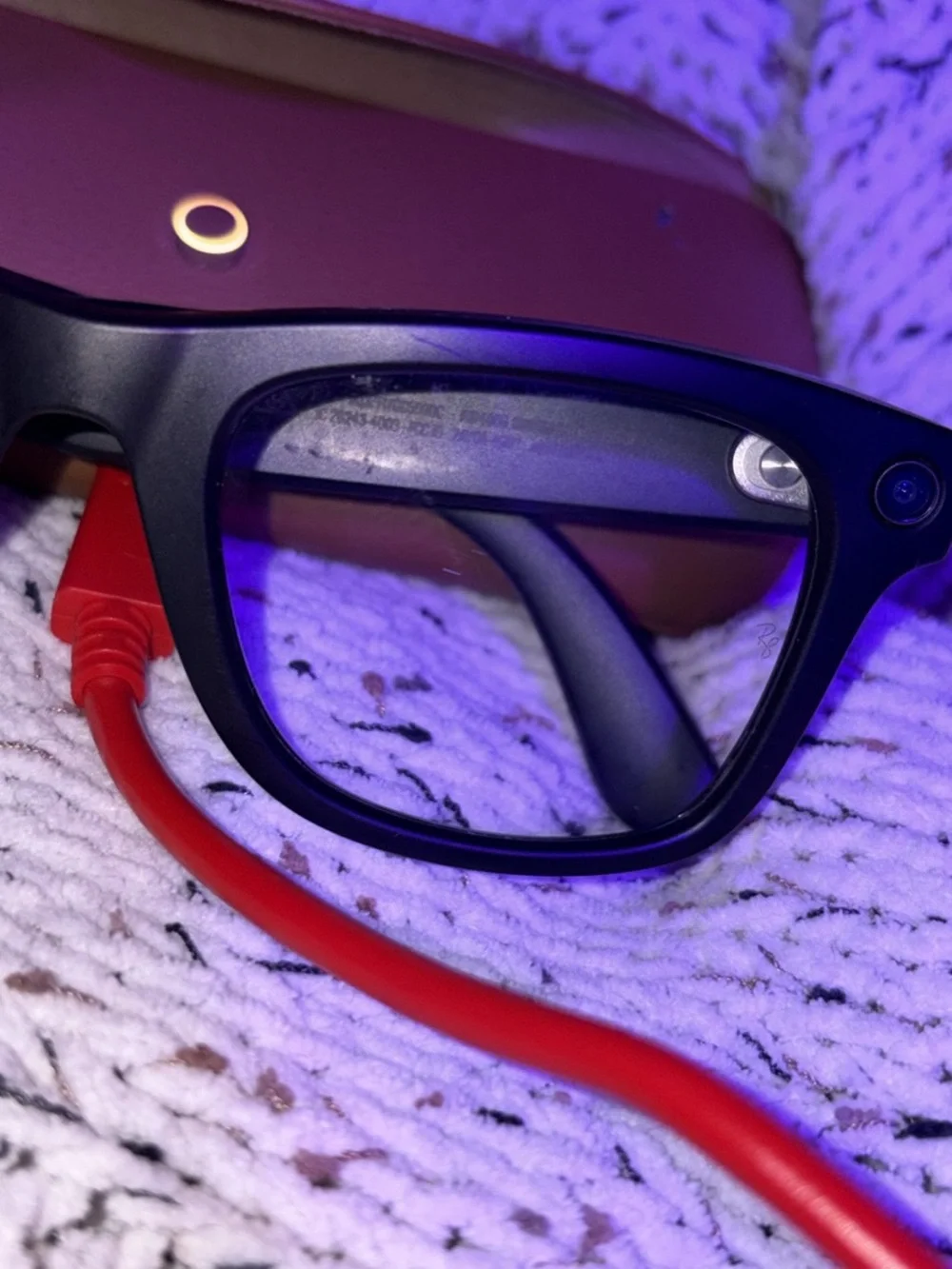 Ray-Ban Black Wayfarer Glasses with Brown Case